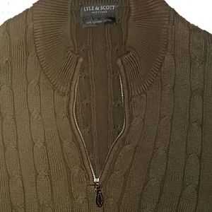 Lyle & Scott of Scotland Mens 1/4 Zip Sweater